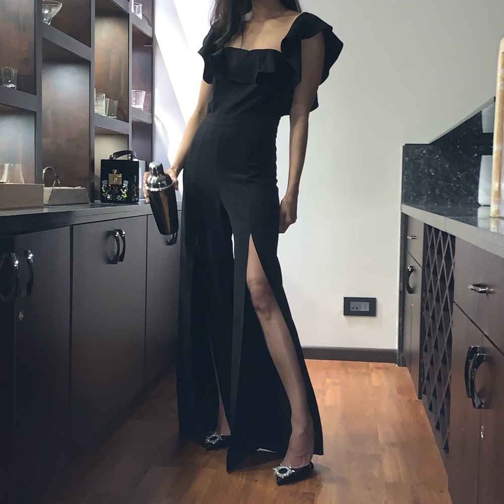 Do+Be off shoulder ruffled jumpsuit